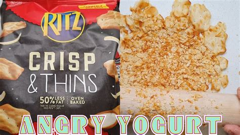 Angry Yogurt Ritz Crackers Asmr Mukbang Savage Hands Eating Sound