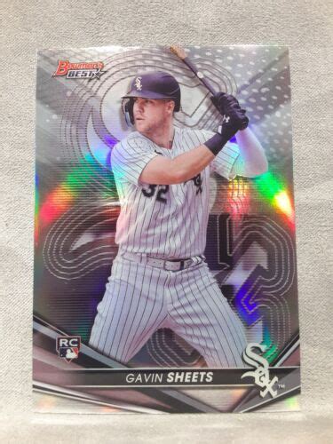 2022 Bowman S Best 3 Gavin Sheets Refractor RC Chicago White Sox