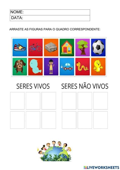 Cartaz Seres Vivos E Não Vivos - 5
