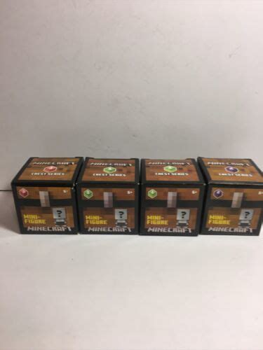 4 OF Minecraft Chest Series 1 Mini-Figure Blind Box FACTORY SEALED ...