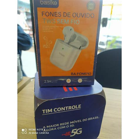 Fone Basike I12 Tws Sem Fio Fon 8743 Case Carregadora Shopee Brasil