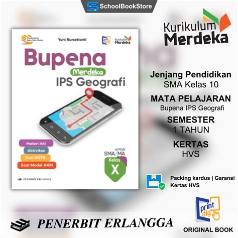 Jual Buku Erlangga Original Ips Geografi Sma Kelas X Sma Kurikulum