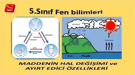 Maddenin HAL Değişimi 5 Sınıf Fen Bilimleri