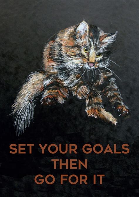 Inspirational Cat Poster - Etsy