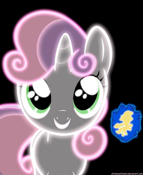 Neon Sweetie Belle By Zantyarz On Deviantart