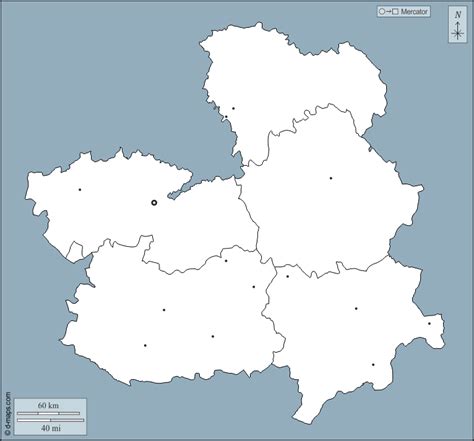 Castilla La Mancha Mapa Livre Mapa Em Branco Livre Mapa Livre Do