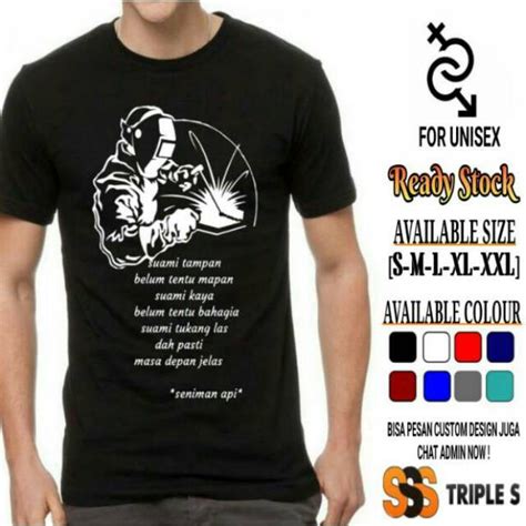 Jual PROMO KAOS SUAMI TUKANG LAS MASA DEPAN JELAS KAOS KATA KATA