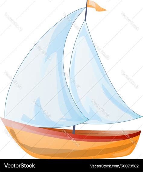 Boat yacht icon cartoon style Royalty Free Vector Image