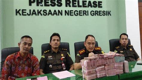 Tersangka Korupsi Hibah Pokmas Kembalikan Rp 1 3 Miliar Kajari Gresik