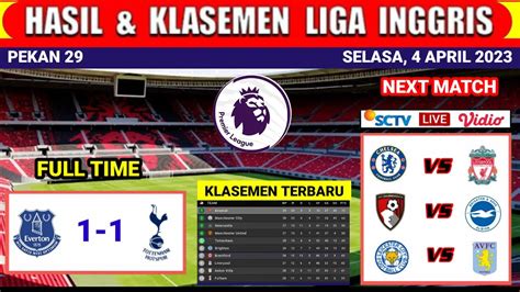 Hasil Liga Inggris Tadi Malam EVERTON Vs TOTTENHAM Liga Inggris