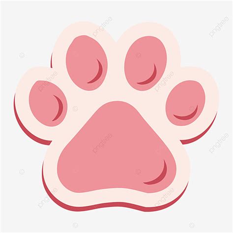 Cat Claw Vector Png Images Pink Cute Cat Claw Vector Pink Meat Pad