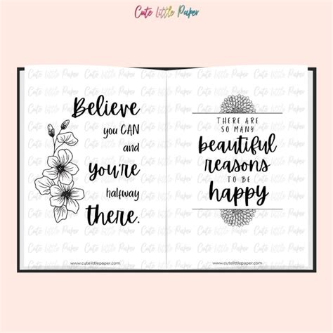 Printable Motivational Quotes Set. Inspirational Quotes Positive ...