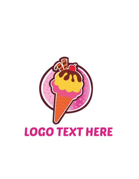 Ice Cream Logo Template by Mudassirijaz | Codester