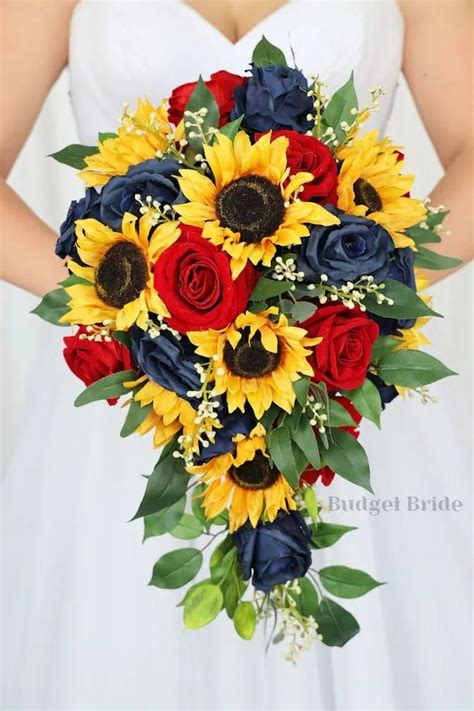 Alexis Collection Red Wedding Flowers Blue