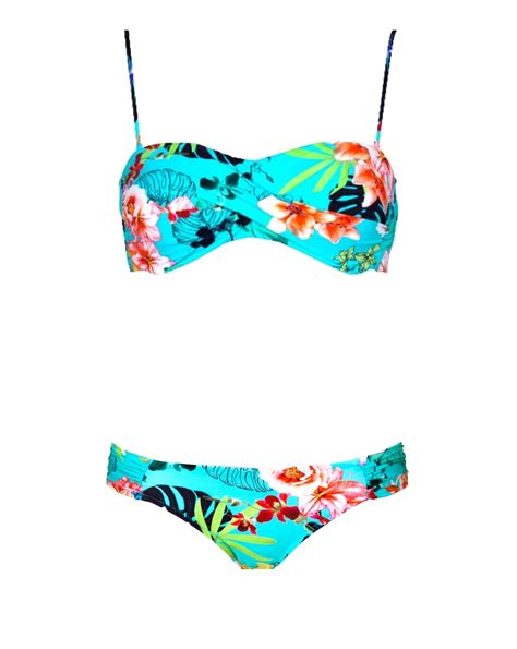 Watercult Bandeau Bikini Der Bademoden Serie Botanical Beach Von Watercult