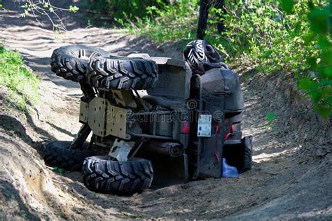 A Quad on Its Side after it Has Been Accidentally Flipped Stock Image ...