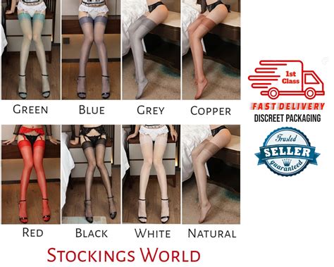 Non Stretch Stockings Nylon Seamless Denier Medium Various