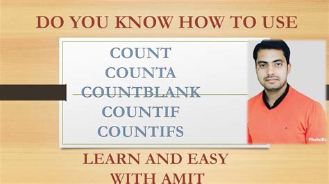 All Count Formula Like Count CountA Countblank Countif Countifs Only