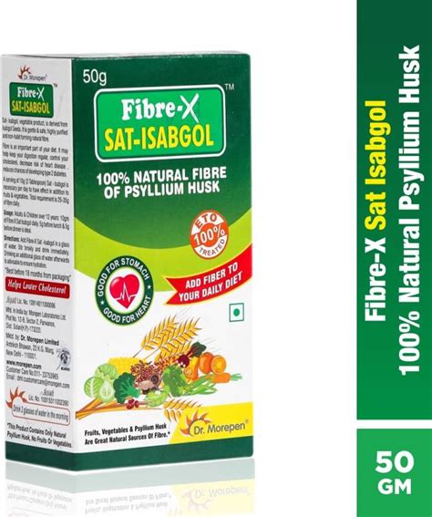 Dr Morepen Fibre X Sat Isabgol Powder 50 Gm Isabgol Psyllium Husk