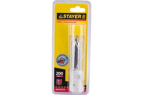Строительный отвес со шнуром STAYER MASTER 200г 0635-20_z01 - выгодная ...