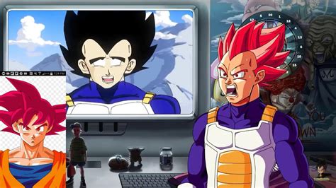 God Goku Reacts To Vegeta Reacts To Broly Vs Vegeta And Goku Rap Battle