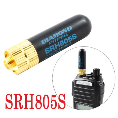 Антенна Diamond SRH-805S для рации Baofeng uv-5r/uv-82/bf-888s SMA-F ...