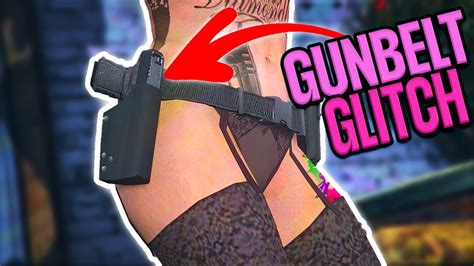 HOW TO GET GUNBELT IN GTA 5 ONLINE GUN BELT GLITCH FOR FEMALE