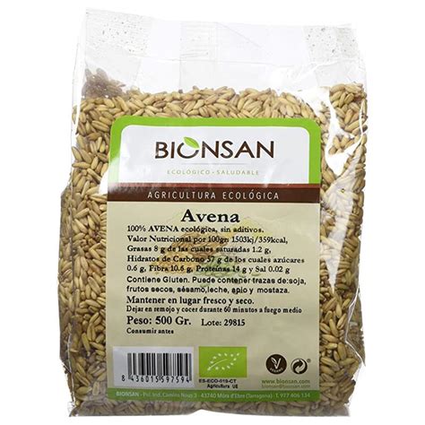 Avena En Grano Bionsan Bio 500g Ecocash