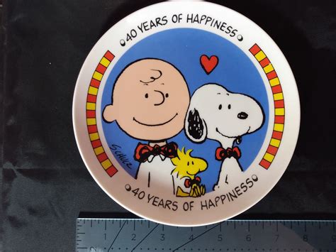 Peanuts Charlie Brown Snoopy 40th Anniversary Collectors Etsy