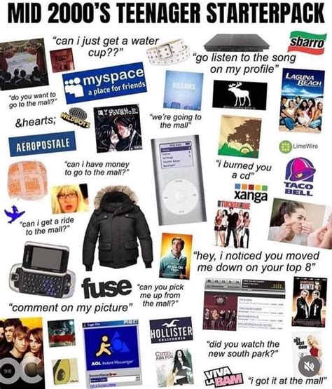 Mid 2000s Teenager Starter Pack R Starterpacks Starter Packs Know Your Meme