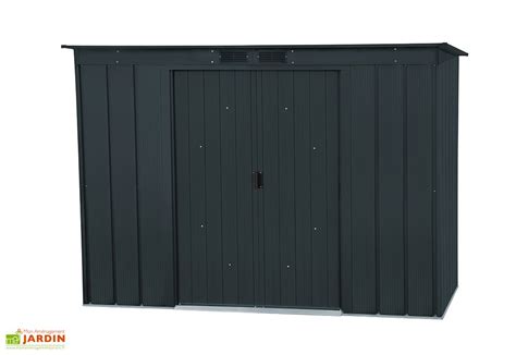 Abri de Jardin en Métal 0 33 mm Duramax 3 m² Gris Anthracite 8 x 4