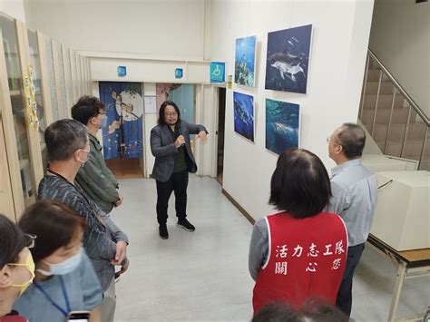 洽公環境添藝術氣息 中市龍井地所展出「海洋日記」 新一代時報