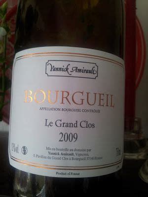 Bourgueil Le Grand Clos 2009 Yannick Amirault Grands Wine Bottle