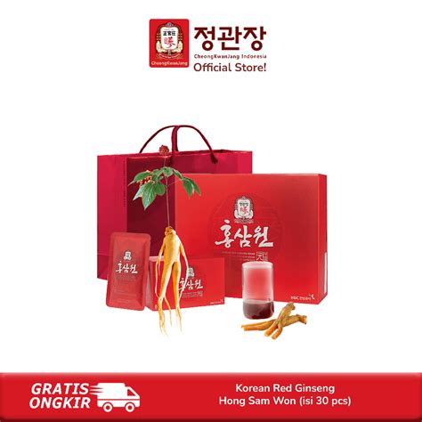 Jual Jungkwanjang Korean Red Ginseng Drink Hongsamwon Minuman Ginseng