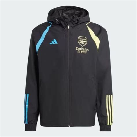 Arsenal Jakke Tiro All Weather Sort Unisport Dk