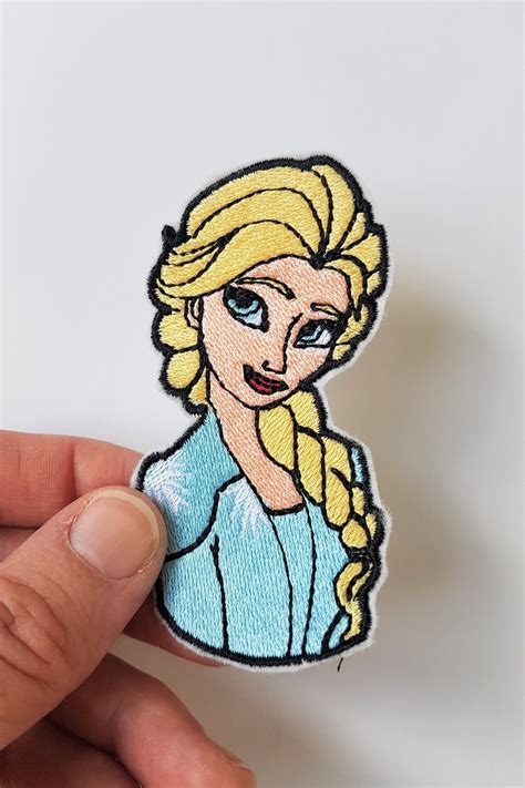 Elsa De Frozen Patch Iron On Sew On Stick On Etsy