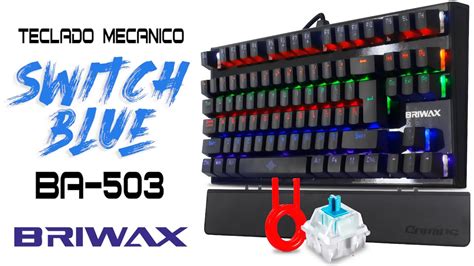 Teclado Gamer Mec Nico Iluminado Rainbow Fun Es De Led Switch Blue