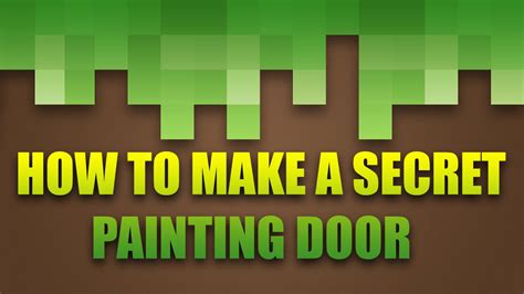 Minecraft How To Make A Secret Painting Door 125 Youtube