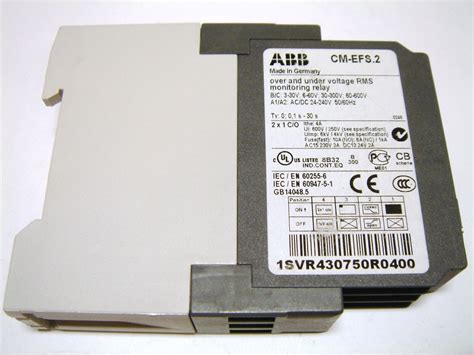 Реле контроля напряжения и тока, 1-фазное, CM-EFS.2, CM-EFS, ABB ...