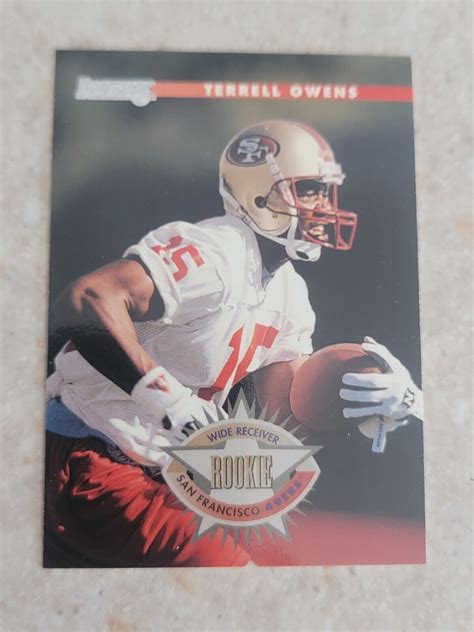 Terrell Owens Donruss Rookie Card Nm San Francisco Ers Ebay