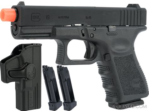 Elite Force Fully Licensed Glock 19 Gen3 Gas Blowback Airsoft Pistol Type Co2 Carry Package