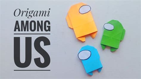 Origami Among Us. How to make origami among us diy. Easy origami among us.