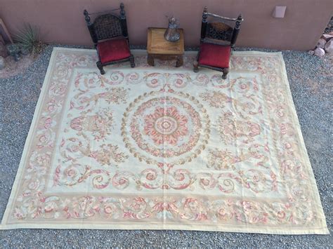 Tapiz Kilim De Aubusson Chino De 8 5x11 5 Alfombra Victoriana De Gran