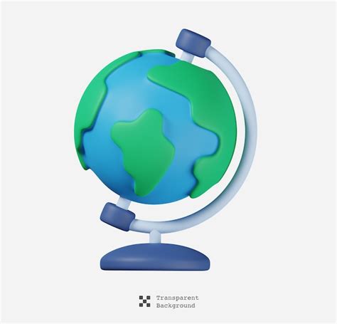 Premium Psd Globe Isolated Sea And Beach Minimal Icon Summer Vacations And Ocean Theme 3d