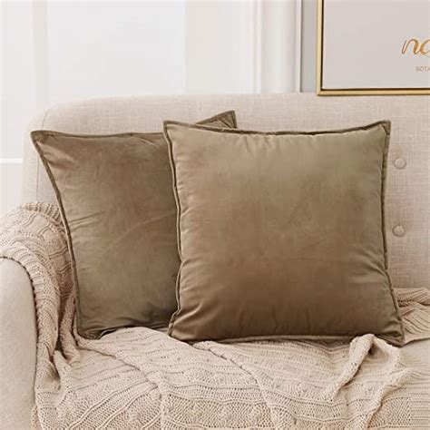 Deconovo Pack Of Soft Crushed Velvet Cushion Covers Cm X Cm X