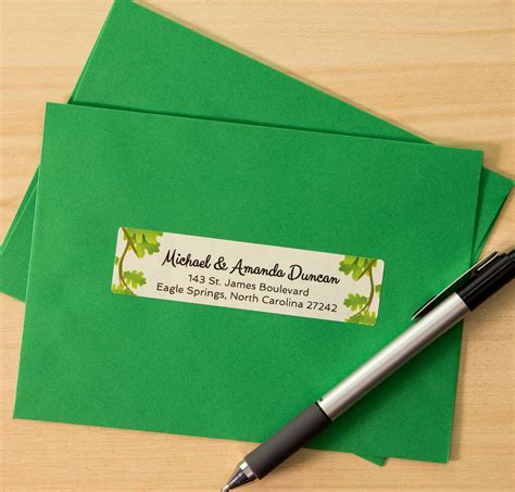 Label your envelopes with personalized address and return address ...