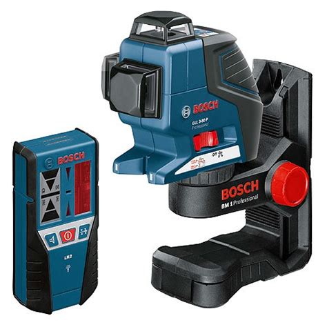 Bosch Gll P Self Leveling Laser Plus Laser Receiver Plus Wall Mount