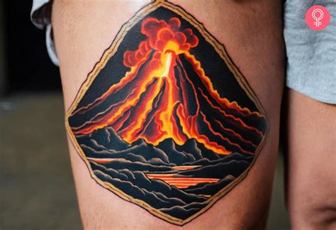 8 Explosive Volcano Tattoo Ideas With Their Meanings