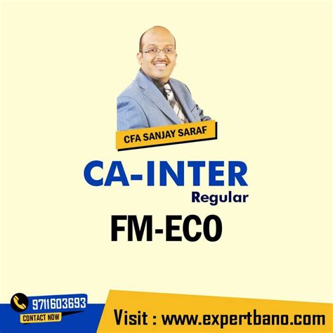 CA Intermediate Financial Management Economics For Finance FM ECO