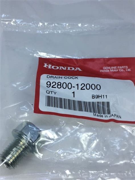 ORIGINAL HONDA DRAIN PLUG 17mm X 12mm FOR XRM 125 DASH 110 WAVE